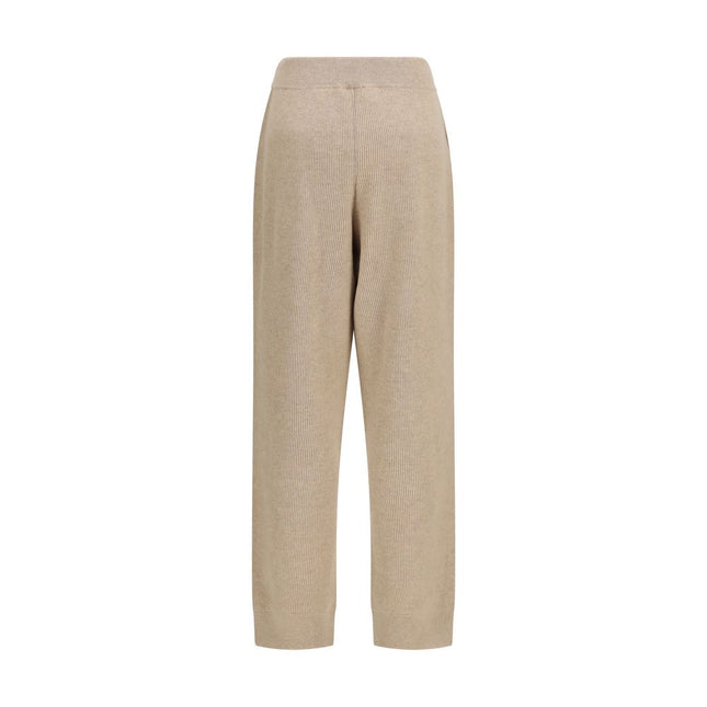 Brunello Cucinelli Beige Cashmere Casual Pants