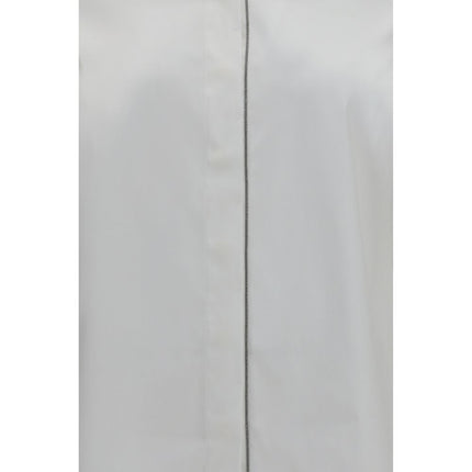 Brunello Cucinelli White Cotton Dress Shirt