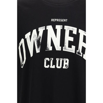 Represent Black Cotton T-Shirt