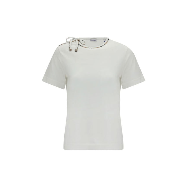 Burberry White Cotton T-Shirt