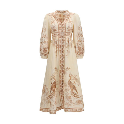 Zimmermann Beige Linen Casual Dress