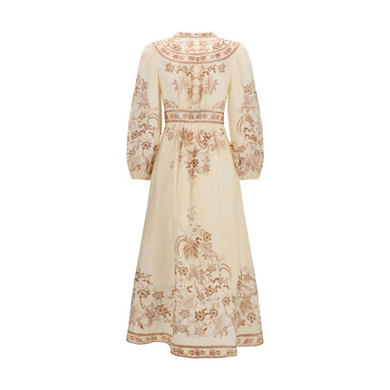 Zimmermann Beige Linen Casual Dress