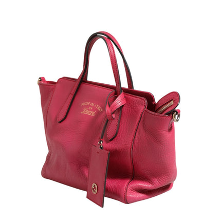 Gucci Swing Leather 2Way Tote Bag
