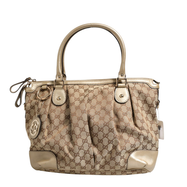 Gucci Canvas Sukey Satchel