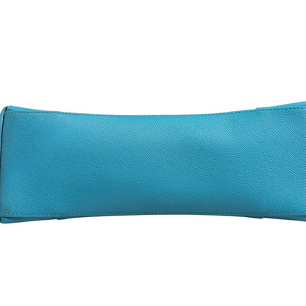 Balenciaga Calfskin S Downtown Blue Shoulder Bag