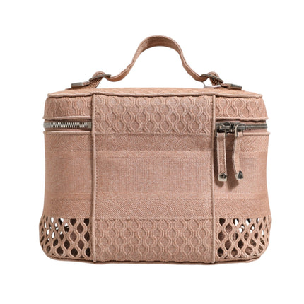 Christian Dior Mesh Embroidered Dior travel Vanity Case