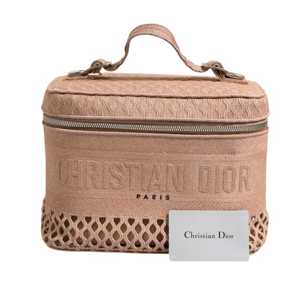 Christian Dior Mesh Embroidered Dior travel Vanity Case