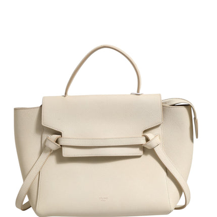Celine Nano Belt Bag Grained Calfskin Chalk