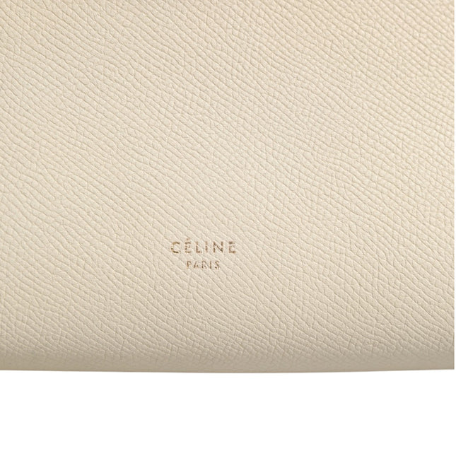 Celine Nano Belt Bag Grained Calfskin Chalk
