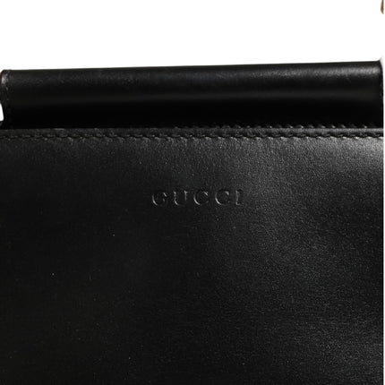Gucci Nymphaea Bamboo Top Handle Leather Bag