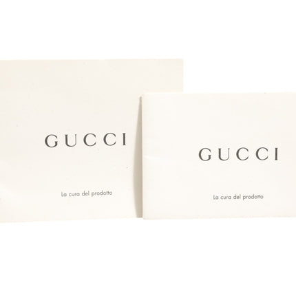 Gucci Nymphaea Bamboo Top Handle Leather Bag