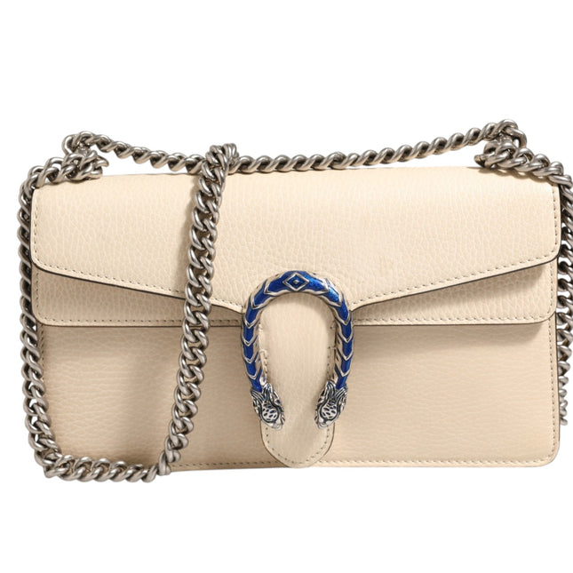 Gucci Dionysus White Leather Handbag
