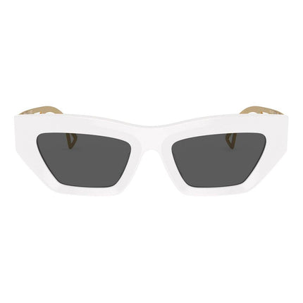 Versace White Acetate Sunglasses