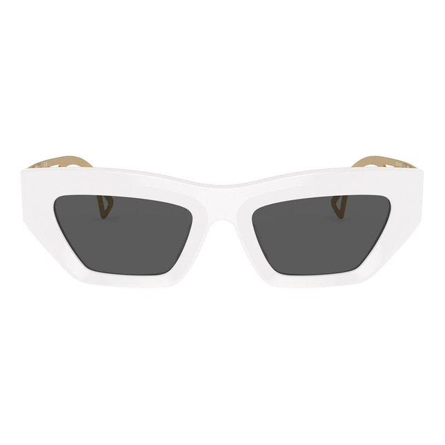 Versace White Acetate Sunglasses
