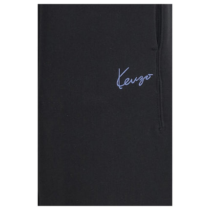 Kenzo Black Cotton Joggers (Workout Pants)