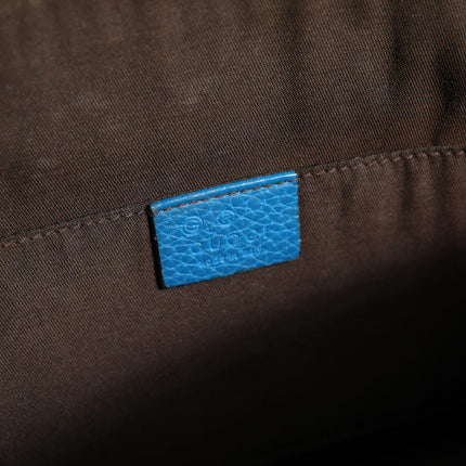 Gucci Blue Leather Dome Handbag