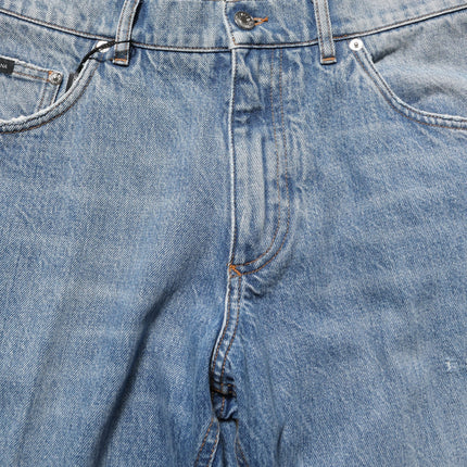 Dolce & Gabbana Light Blue Washed MidWaist Classic Denim Jeans
