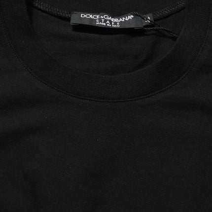 Dolce & Gabbana Black Long Sleeves Crew Neck Pullover Sweater