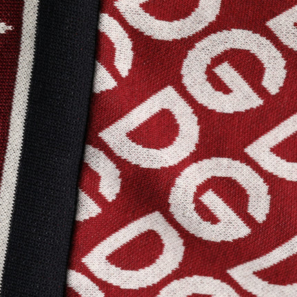 Dolce & Gabbana Blue Red Paneled 'Royals' Patch Sweatshirt Sweater