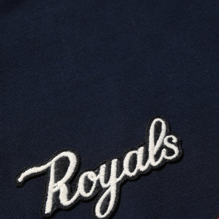 Dolce & Gabbana Blue Red Paneled 'Royals' Patch Sweatshirt Sweater