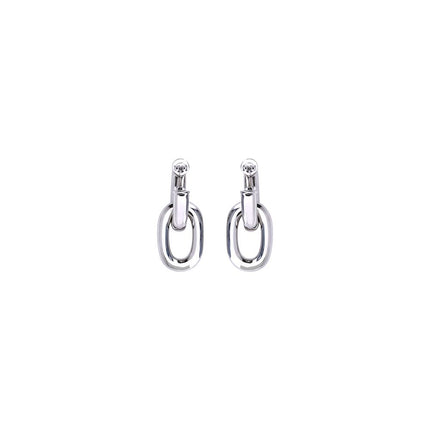 Rabanne Silver Resin Earrings
