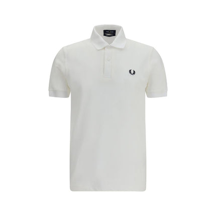 Fred Perry White Cotton Polo Shirt