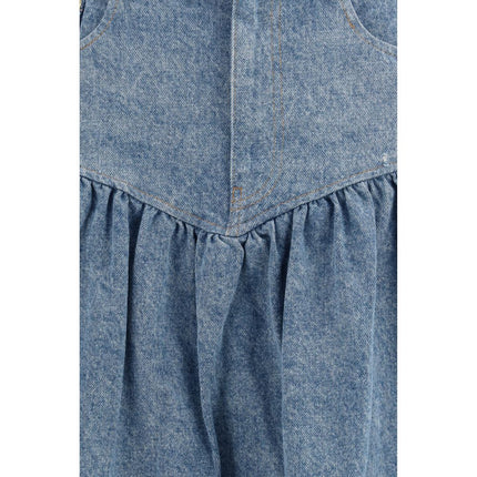 Ganni Blue Denim Skirt