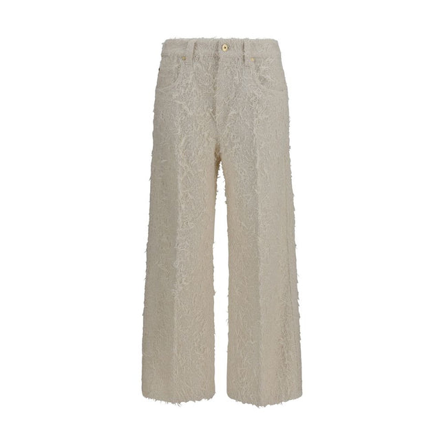 Brunello Cucinelli Beige Cotton Cropped Pants