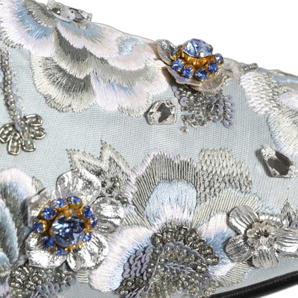 Dolce & Gabbana White Floral Embellished Men Loafers  Shoes