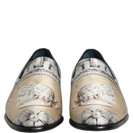 Dolce & Gabbana Multicolor Roman Slip On Dress Loafers Shoes