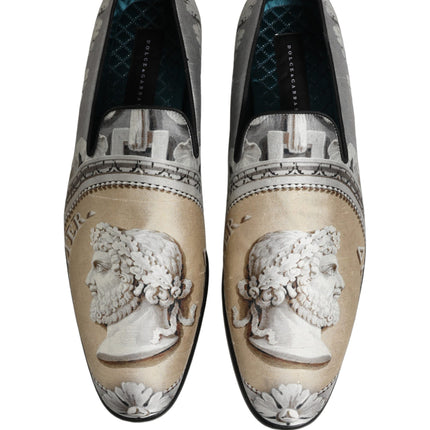 Dolce & Gabbana Multicolor Roman Slip On Dress Loafers Shoes