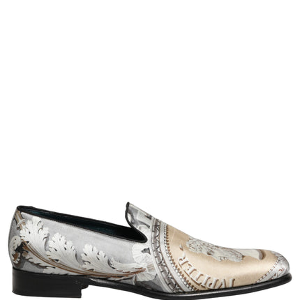 Dolce & Gabbana Multicolor Roman Slip On Dress Loafers Shoes
