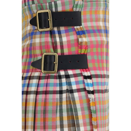Vivienne Westwood Multicolor Wool Oves Aries Mini Skirt