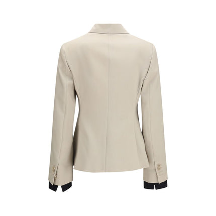 Max Mara Beige Wool Oves Aries Blazer