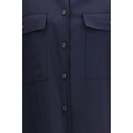 Max Mara Blue Wool Oves Aries Jacket
