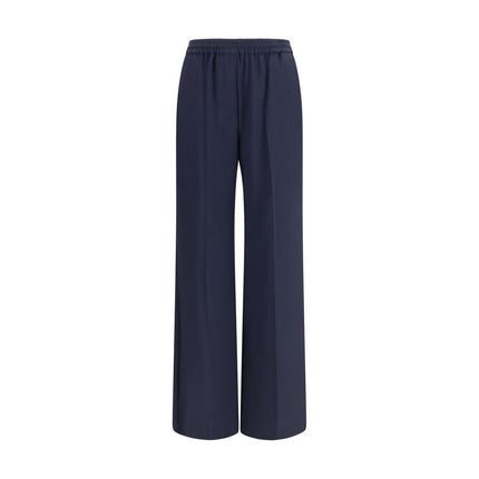 Max Mara Blue Wool Oves Aries Casual Pants