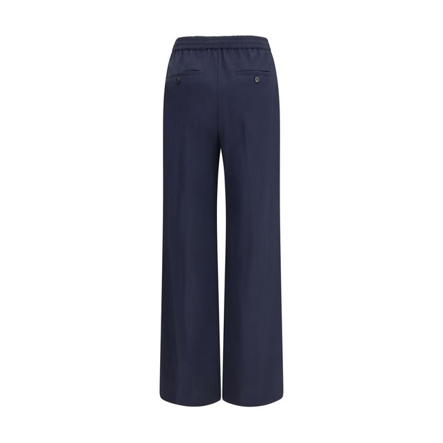 Max Mara Blue Wool Oves Aries Casual Pants