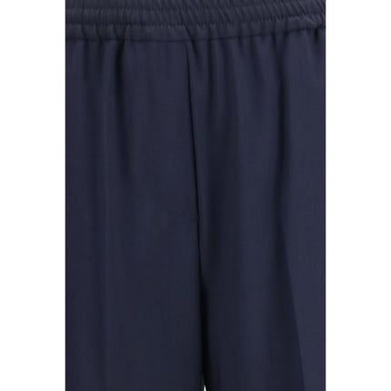 Max Mara Blue Wool Oves Aries Casual Pants