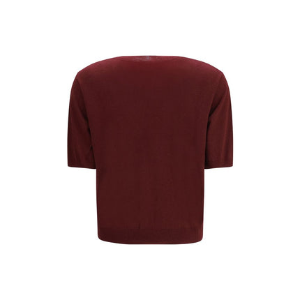 Max Mara Bordeaux Wool Oves Aries T-Shirt