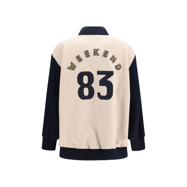 Max Mara Blue Wool Oves Aries Bomber