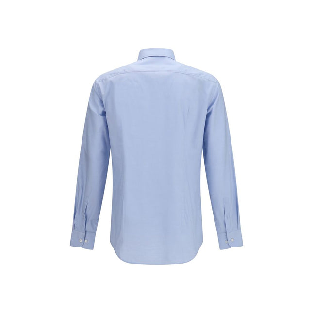 Hugo Boss Black Blue Cotton Dress Shirt