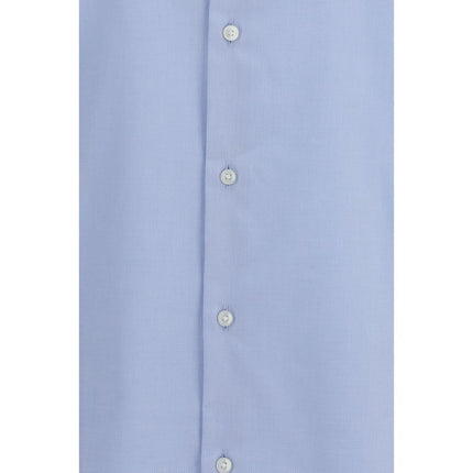 Hugo Boss Black Blue Cotton Dress Shirt