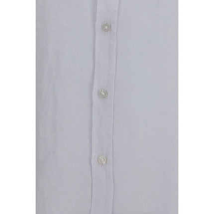 Hugo Boss Black White Linen Dress Shirt