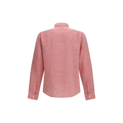 Hugo Boss Black Multicolor Linen Shirt