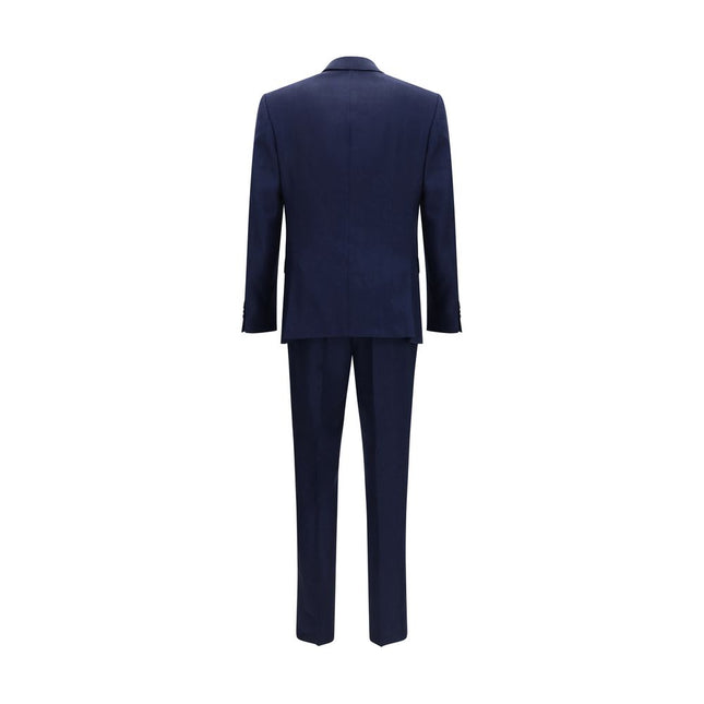 Hugo Boss Black Blue Linen Two-Piece Suit