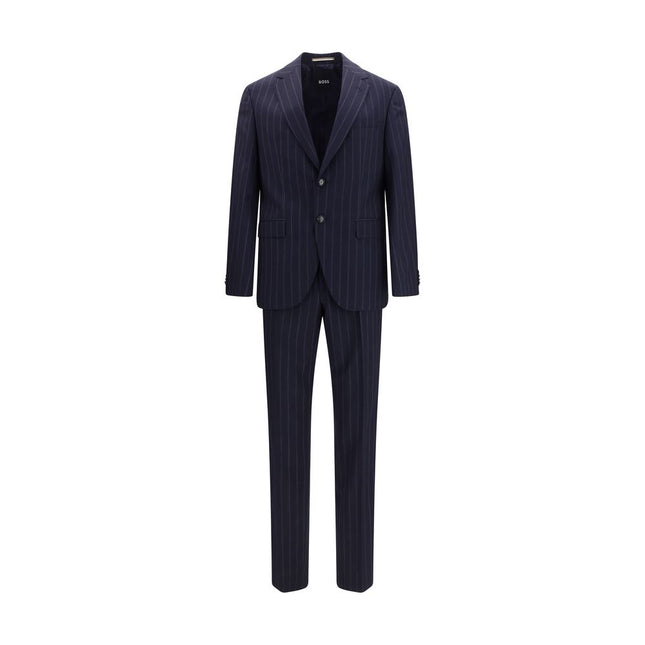 Hugo Boss Black Blue Wool Oves Aries Two-Piece Suit