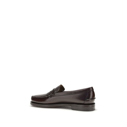 Sebago Brown Calf Leather Bos Taurus Slip-On Loafers