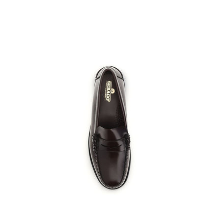 Sebago Brown Calf Leather Bos Taurus Slip-On Loafers