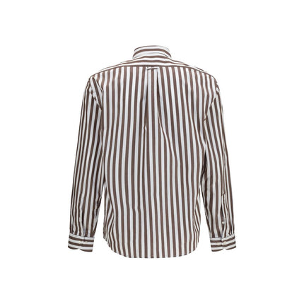 Sebago Brown Cotton Pattern Shirt