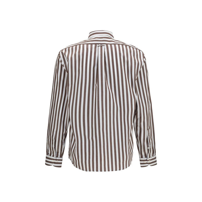 Sebago Brown Cotton Pattern Shirt